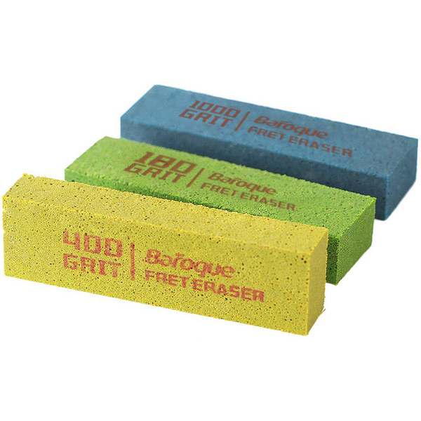 Fret sanding polishing eraser